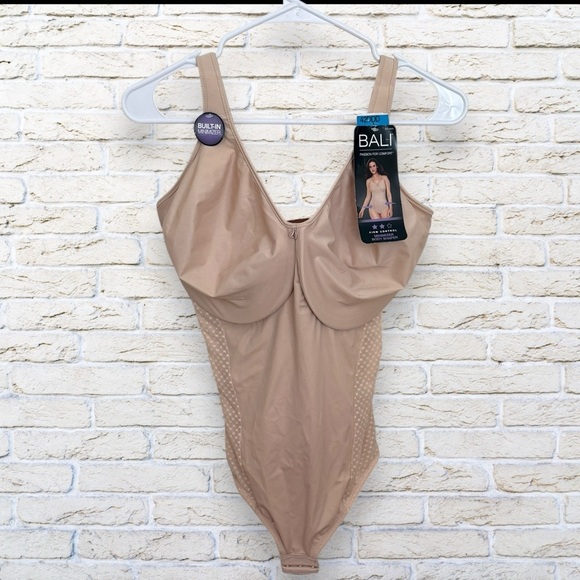 NWT BALI Minimizer Body Shaper Bodysuit Firm Control Size 42DDD - Picture 4 of 11